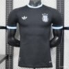 Argentina Black with Sky Blue Trim Jersey front