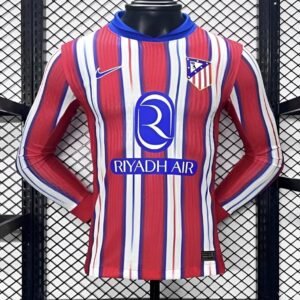 Atletico Madrid Home Long Sleeve Jersey front